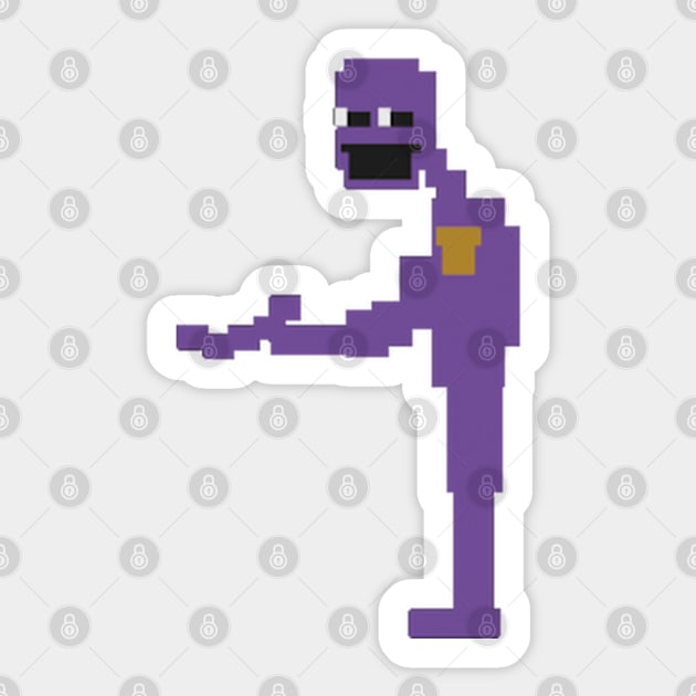 Purple Man: The Man Behind the Slaughter Sticker by artsylab